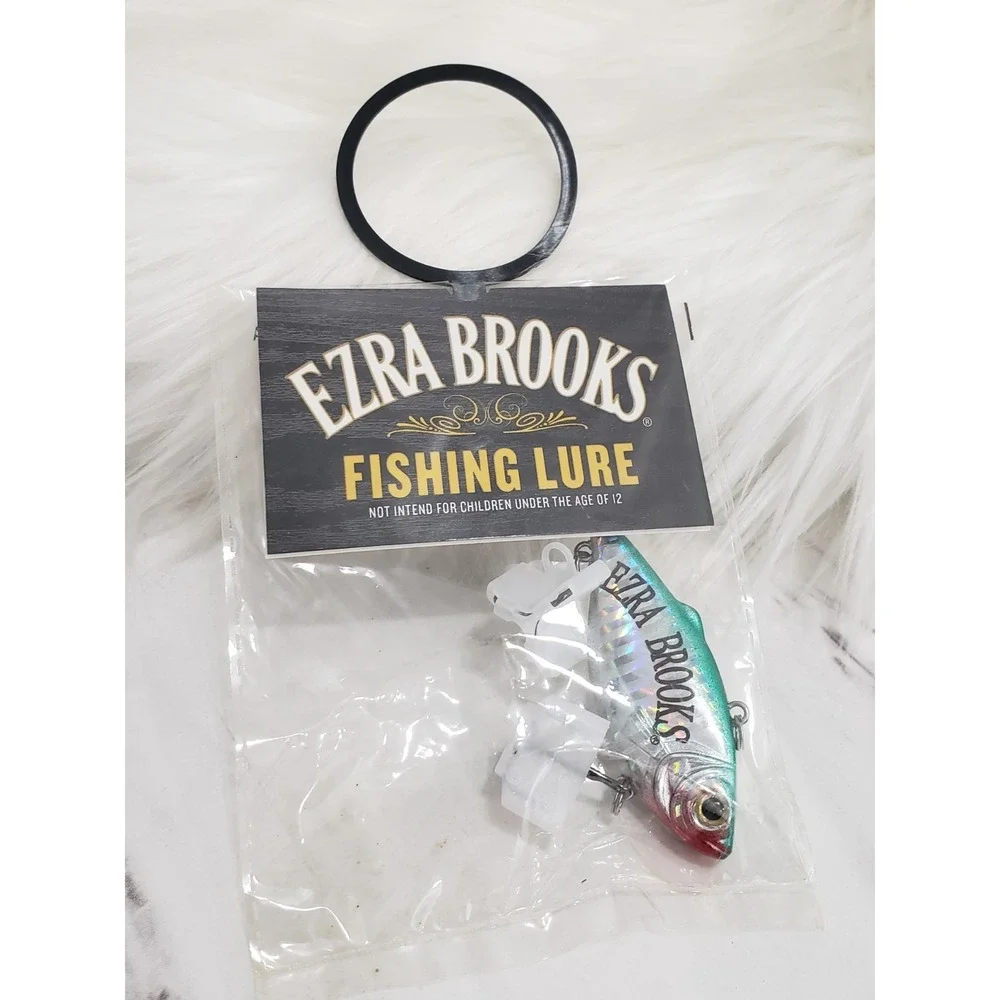 New Ezra Brooks Rattle Trap‎ Fishing Lure Green Blue Silver